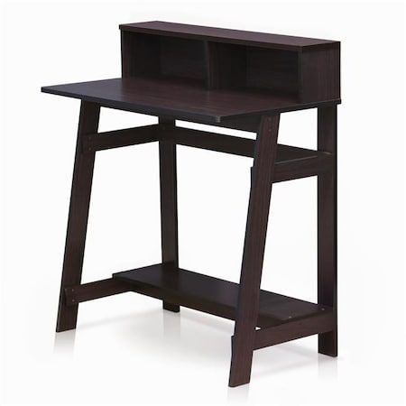 Furinno Furinno 14054DWN Simplistic A Frame Computer Desk; Dark Walnut 14054DWN